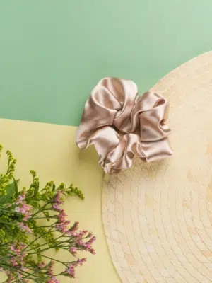 24 Colours Scrunchie beige satin 2