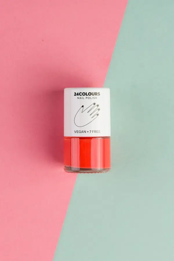Vegan nail polish orange