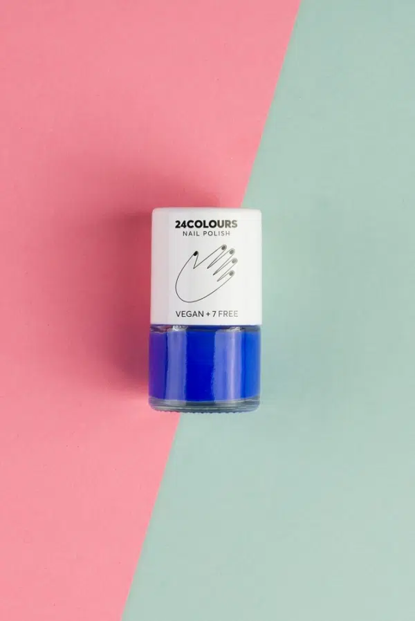 24 Colours Vergan nail polish MAKE WAVES azur blue