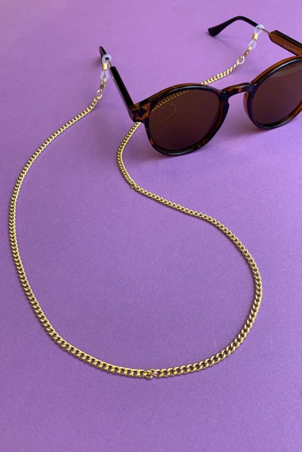 Sunglasses chain gold
