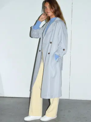 Trenchcoat hellblau