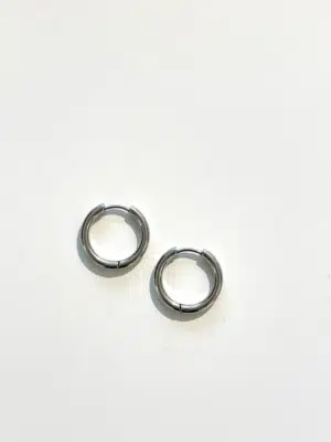 No Cream Ohrringe Hoops silber 1,2 cm
