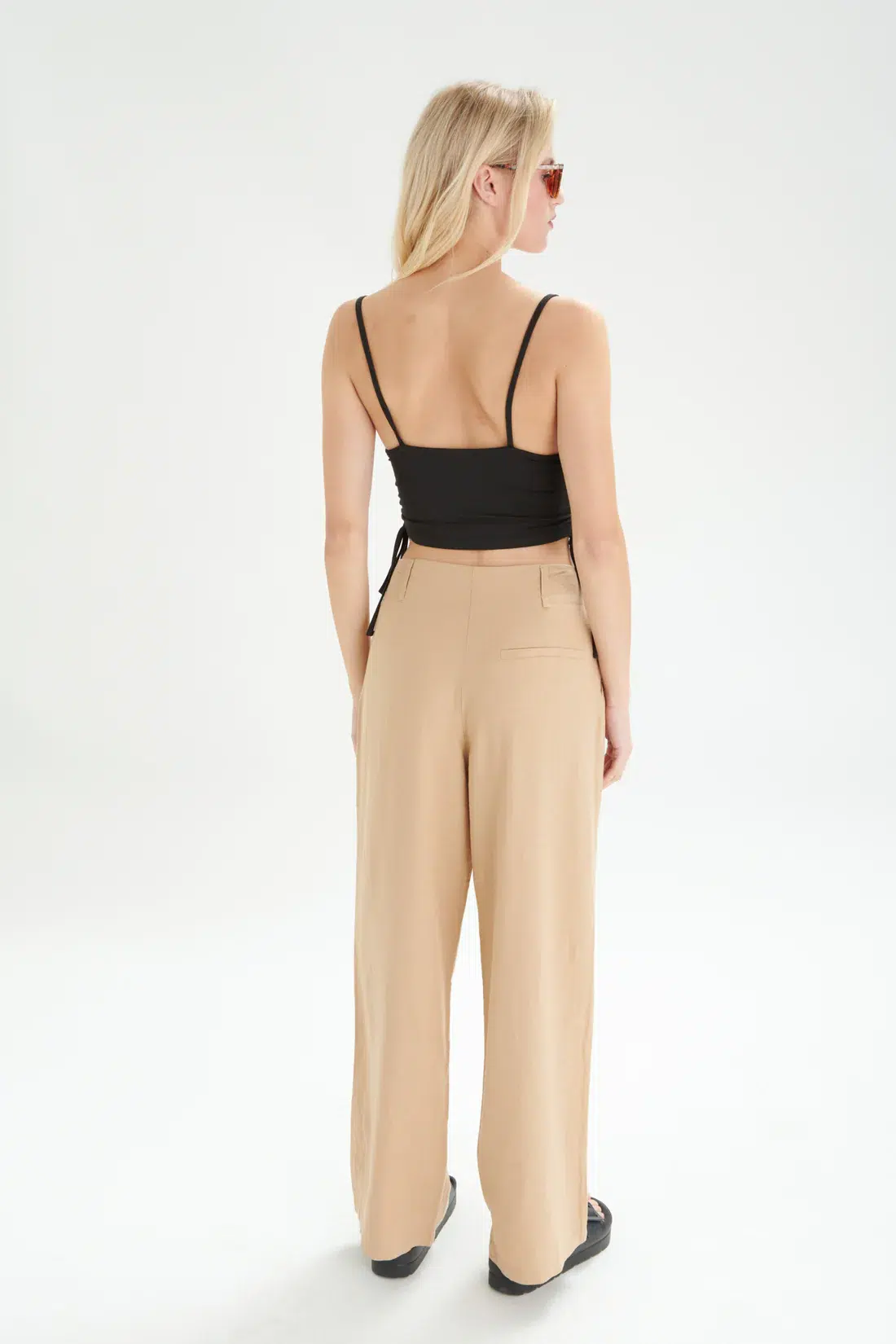 24 Colours Leinenhose beige