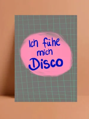 Ute Arnold Postkarte * Ich fühl mich Disco *